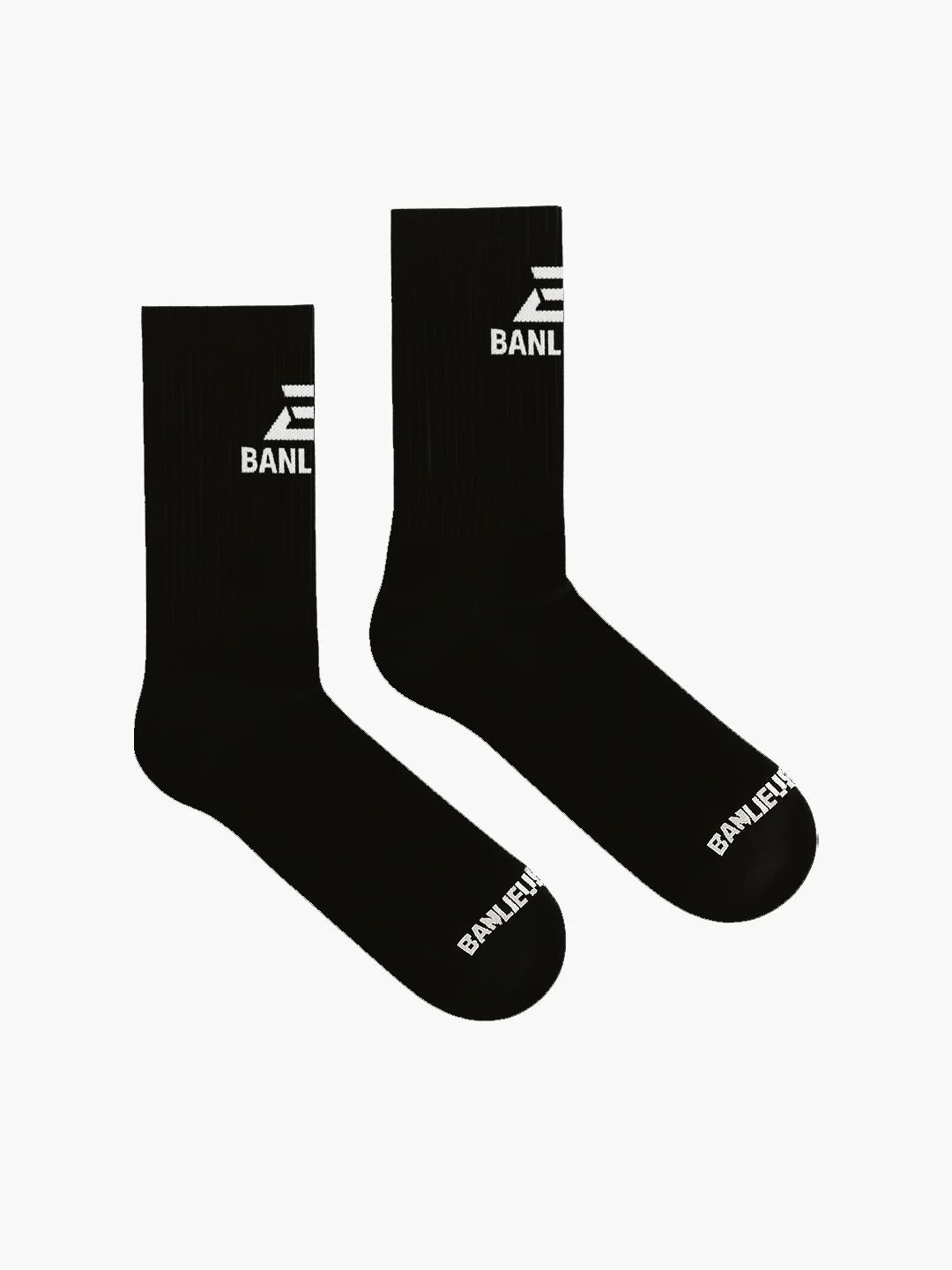 B+ LOGO SOCKS | BLACK - Image 4
