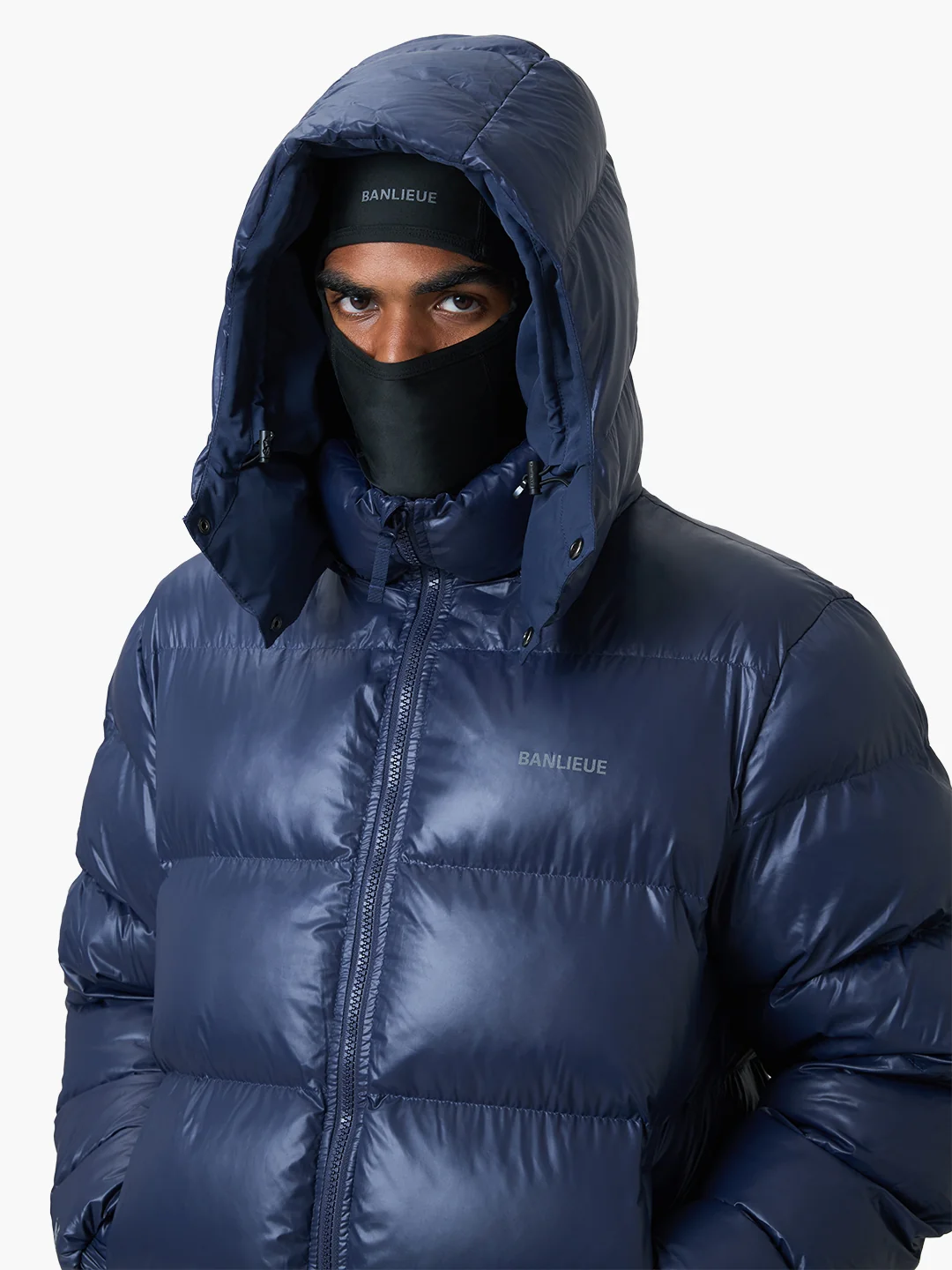 BALACLAVA PUFFER JACKET | NAVY - Image 3