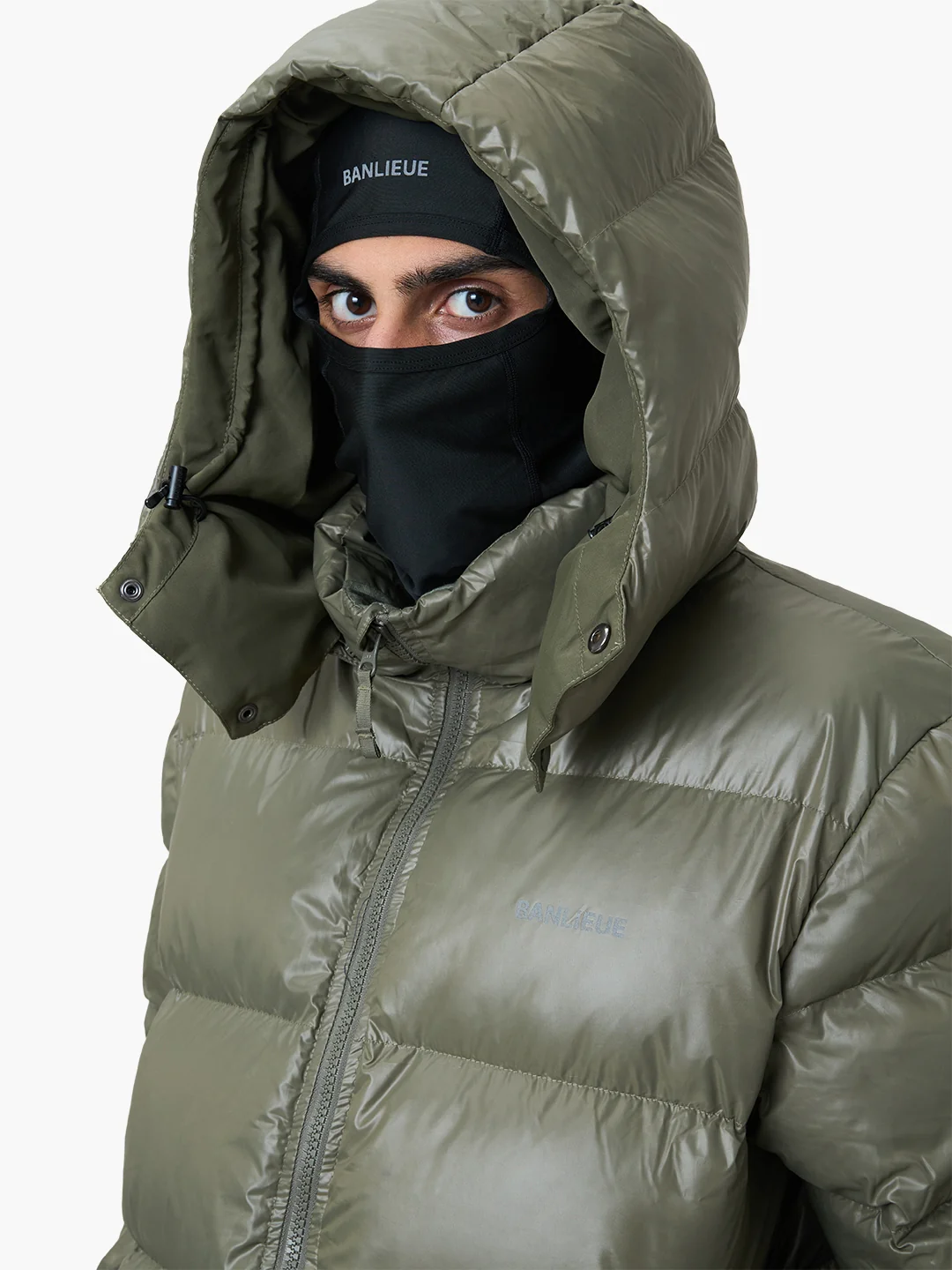 BALACLAVA PUFFER JACKET | OLIVE - Image 4
