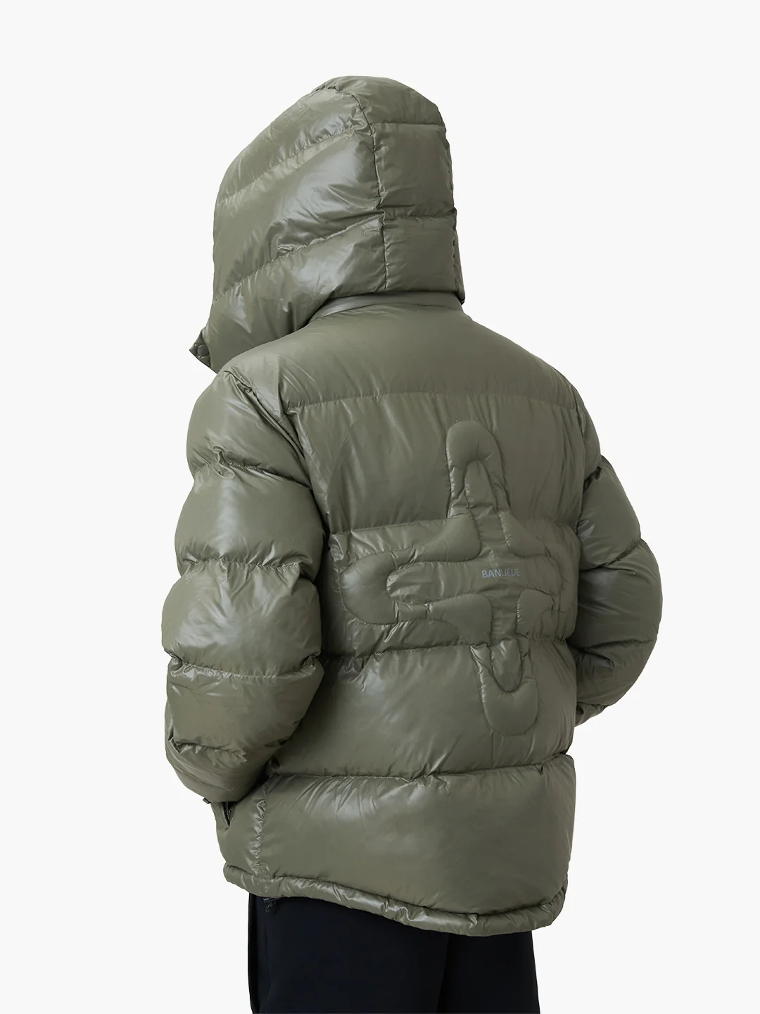 BALACLAVA PUFFER JACKET | OLIVE - Image 6