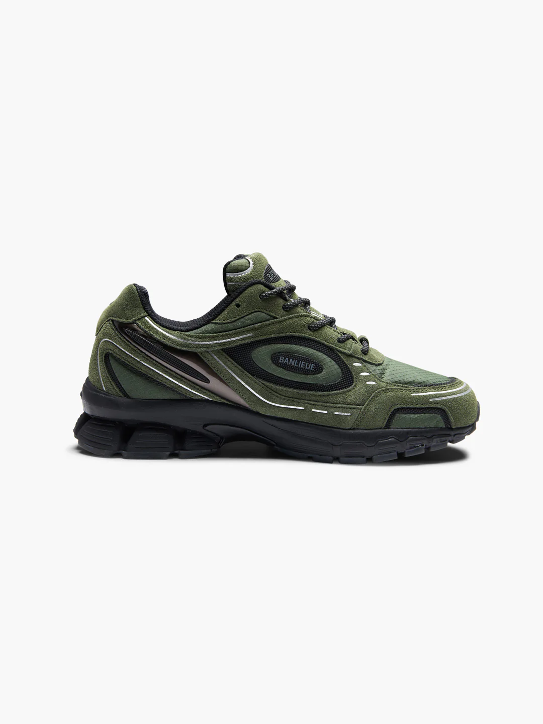 BANLIEUE SNEAKER | OLIVE GREEN / BLACK - Image 4