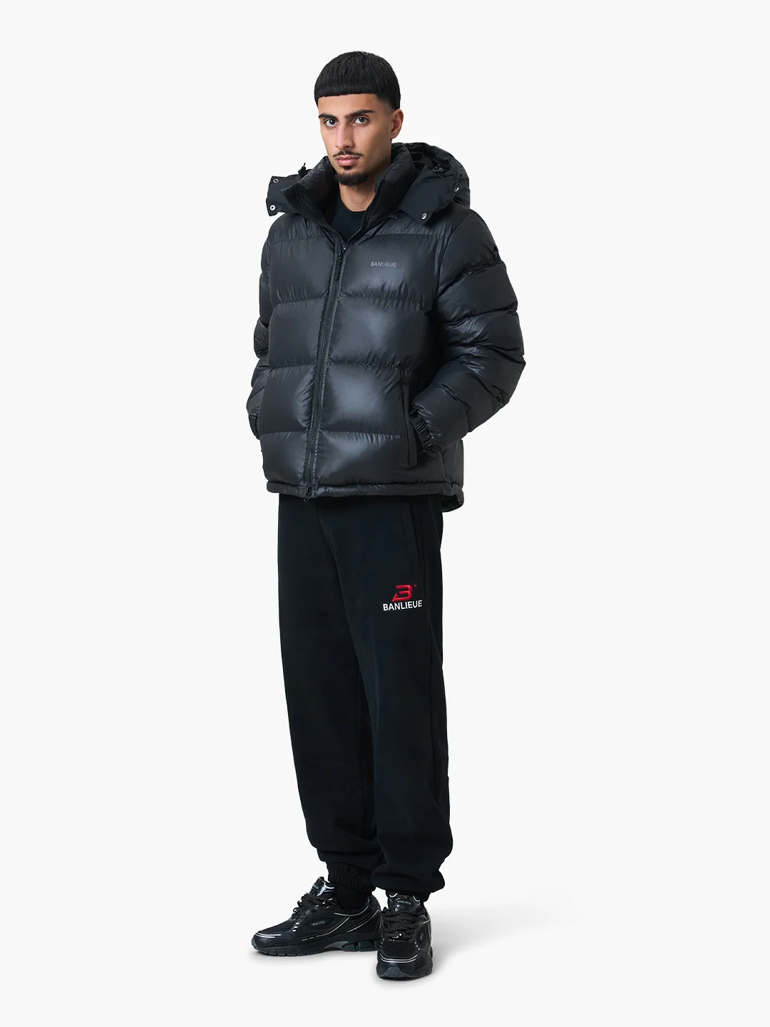 CHENILLE B+ SWEATPANTS | BLACK / RED - Image 4