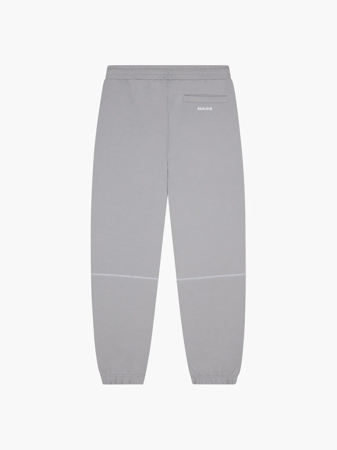 CONTRAST STITCH SWEATPANTS | ALLOY GREY / WHITE - Image 5