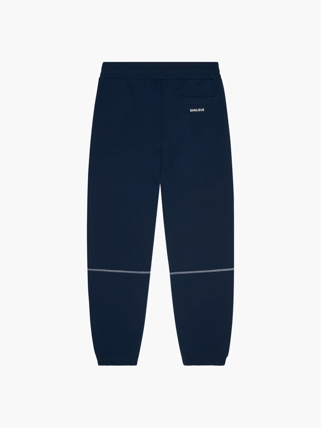 CONTRAST STITCH SWEATPANTS | NAVY / WHITE - Image 5