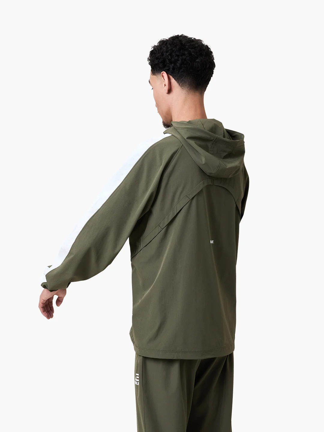 PERFORMANCE HOODED TRACKTOP | OLIVE - Image 3