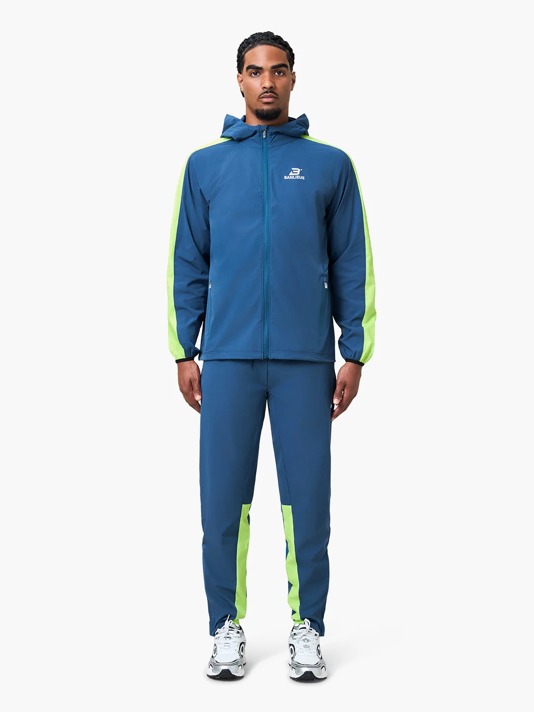 PERFORMANCE HOODED TRACKTOP | SEA MOSS - Image 3