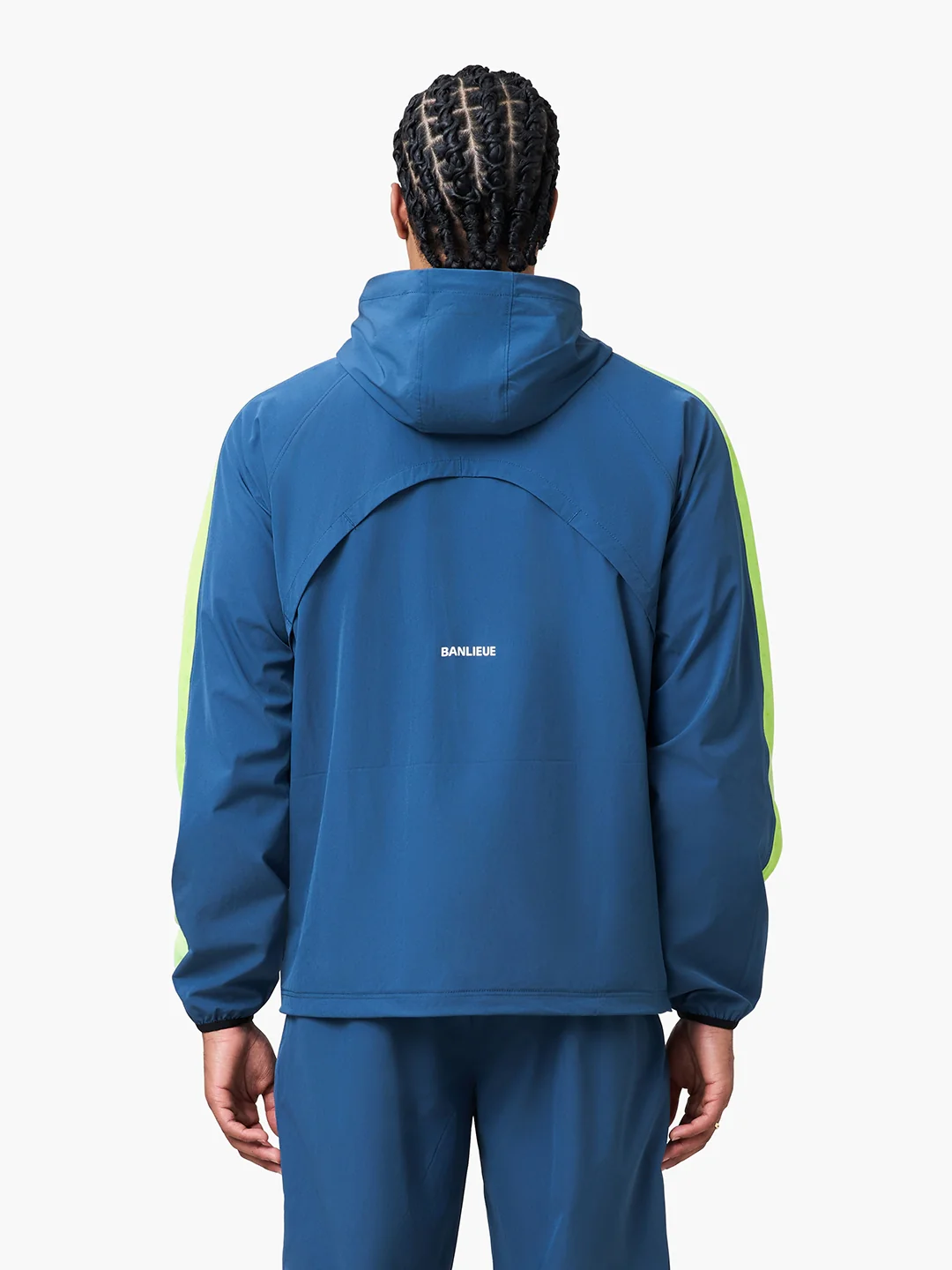 PERFORMANCE HOODED TRACKTOP | SEA MOSS - Image 4